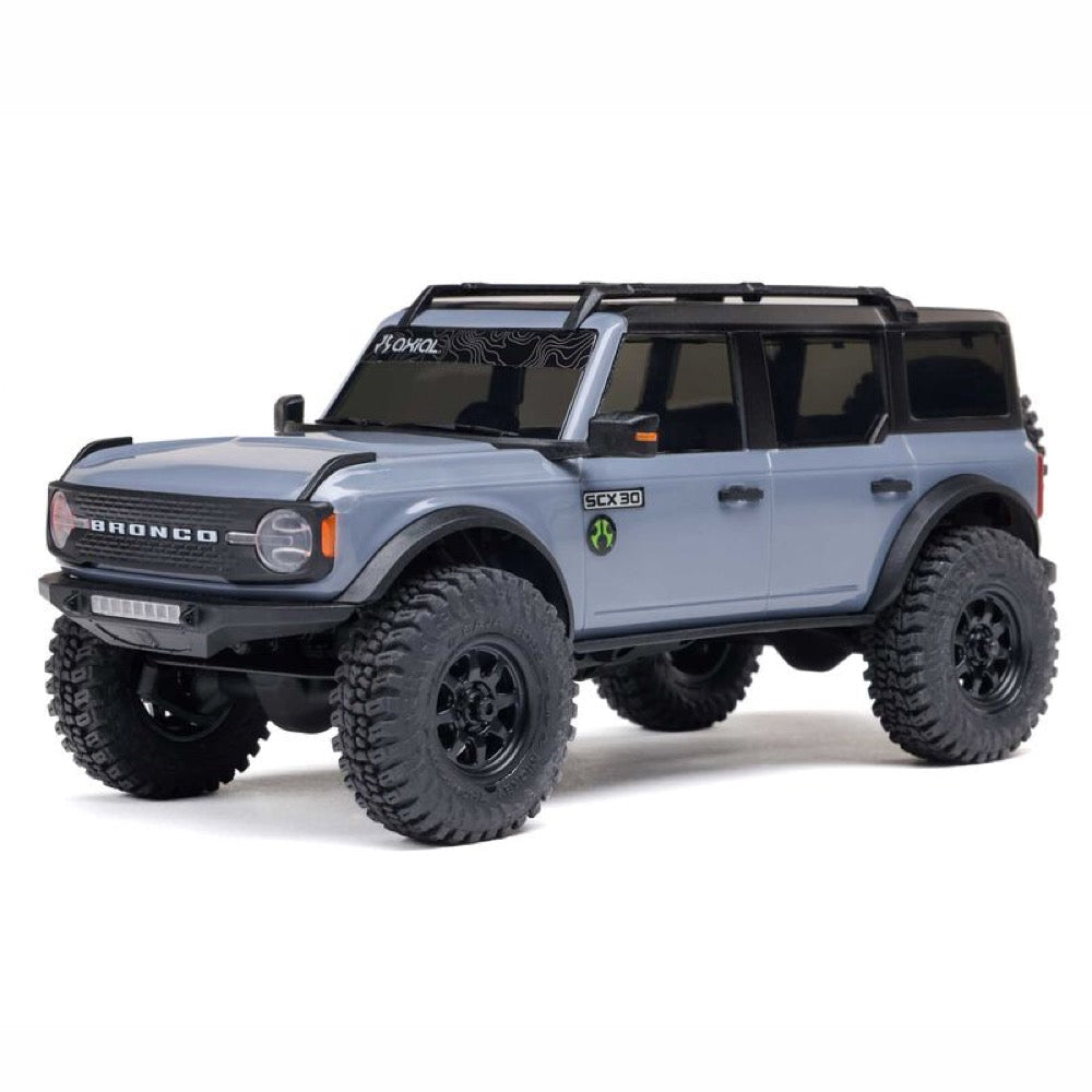 Axial 1/30 SCX30 Ford Bronco RC Rock Crawler (Grey) AXI-2048T2