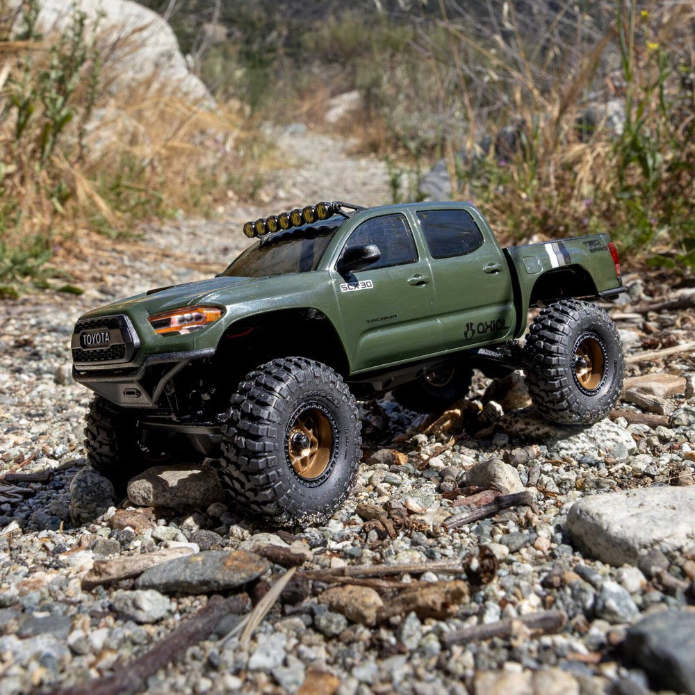 Axial 1/30 SCX30 Toyota Tacoma RC Rock Crawler (Green) AXI-3289T1