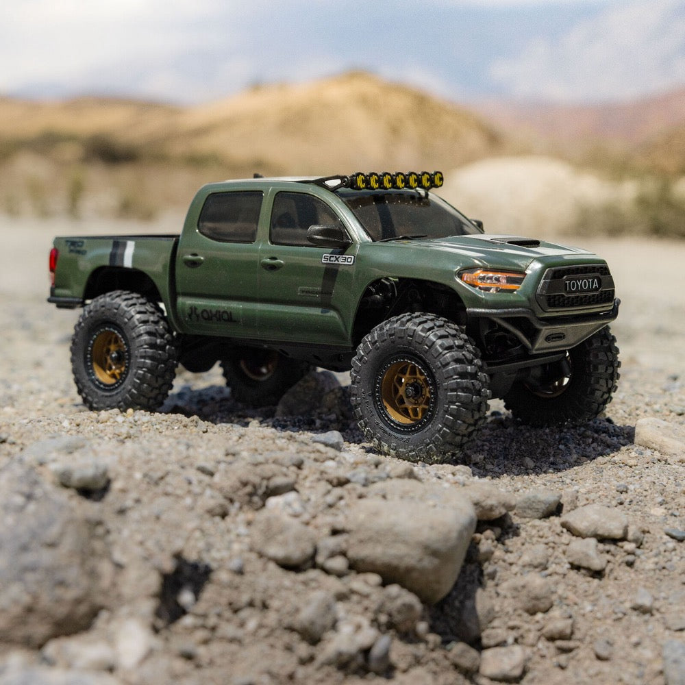 Axial 1/30 SCX30 Toyota Tacoma RC Rock Crawler (Green) AXI-3289T1