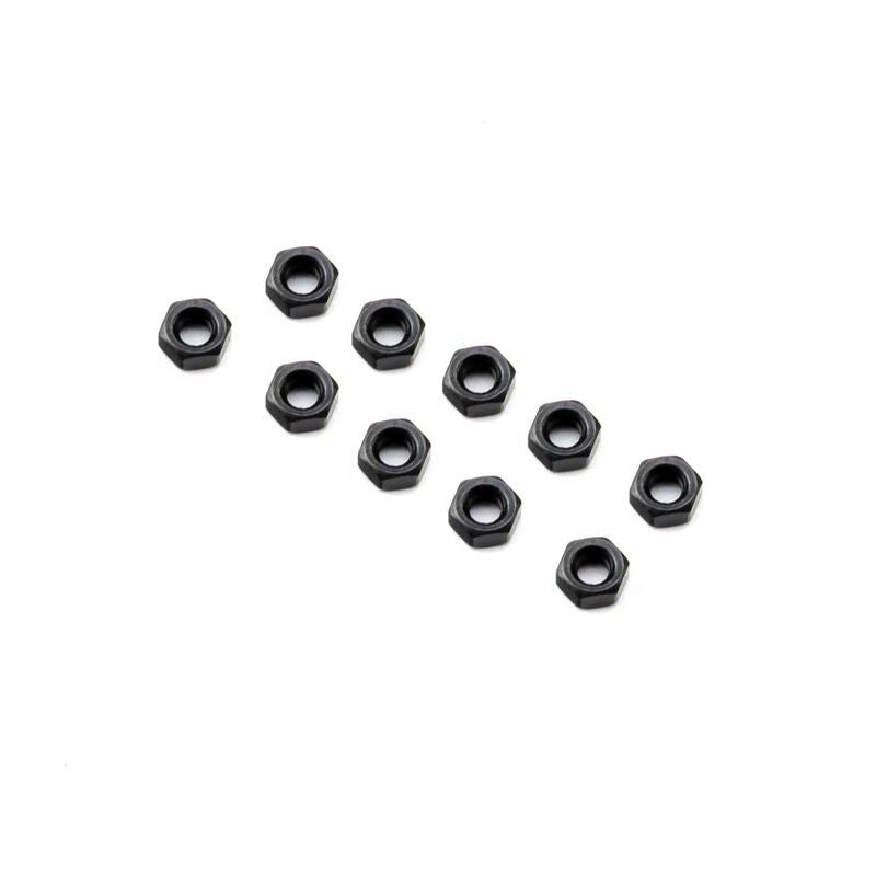 Axial Thin M3 Nut Black 10pcs