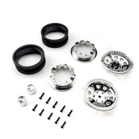 Axial 1.9 Raceline Daytona Beadlock Wheels Chrome 2pcs