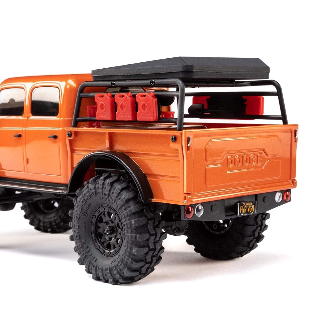 Axial SCX24 40s 4 Door Dodge Power Wagon Rock RC Crawler Orange AXI00007T1 605482181362