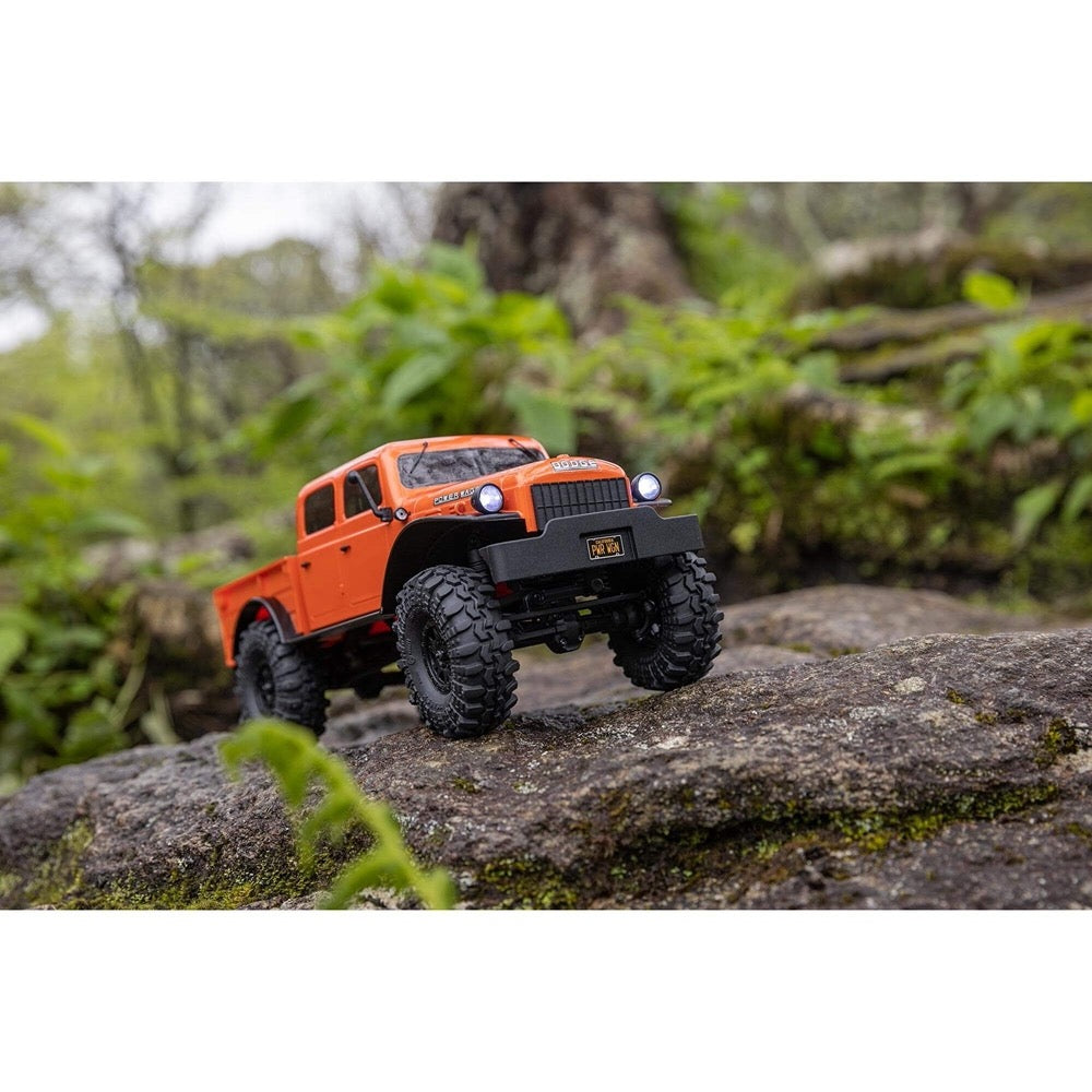 Axial SCX24 40s 4 Door Dodge Power Wagon Rock RC Crawler Orange AXI00007T1 605482181362