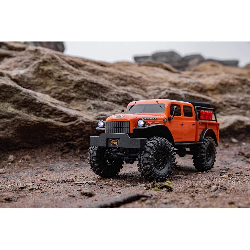 Axial SCX24 40s 4 Door Dodge Power Wagon Rock RC Crawler Orange AXI00007T1 605482181362