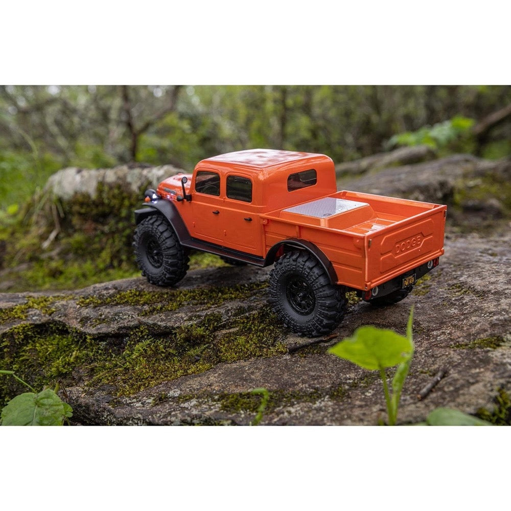 Axial SCX24 40s 4 Door Dodge Power Wagon Rock RC Crawler Orange AXI00007T1 605482181362