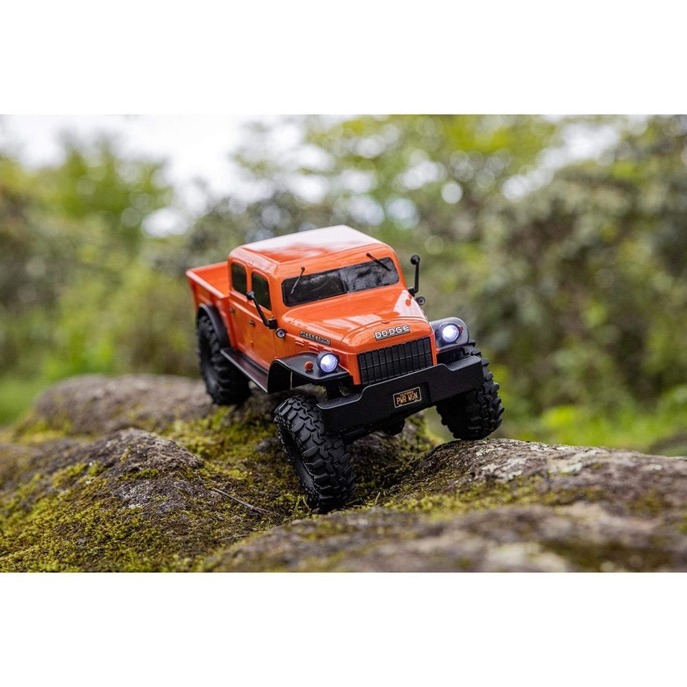 Axial SCX24 40s 4 Door Dodge Power Wagon Rock RC Crawler Orange AXI00007T1 605482181362