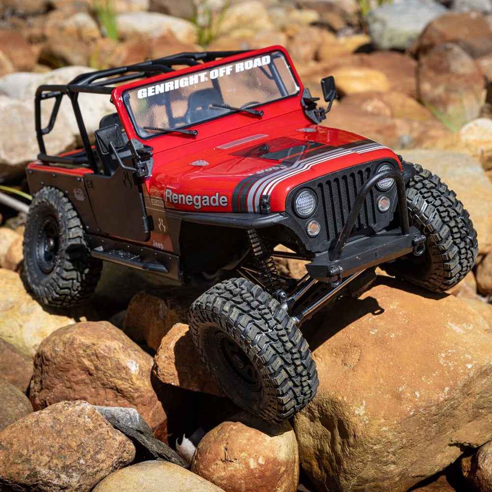 Axial 1/10 SCX10 III Jeep CJ-7 RC Crawler (Red) AXI03008V2T1