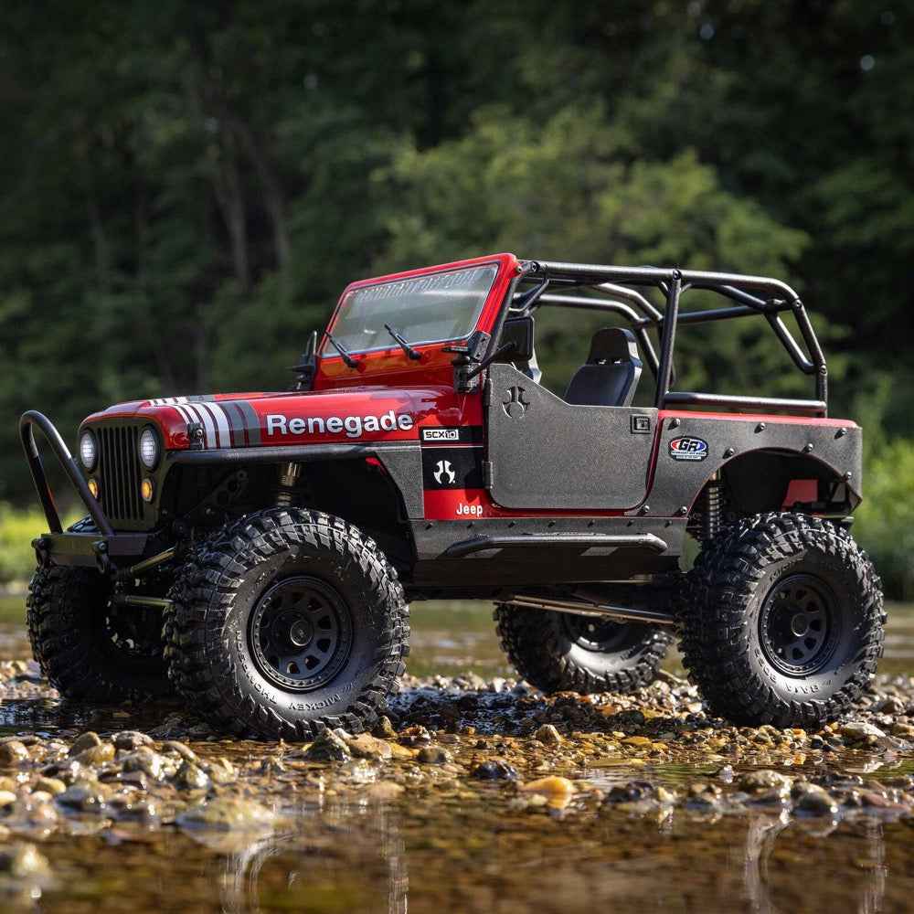 Axial 1/10 SCX10 III Jeep CJ-7 RC Crawler (Red) AXI03008V2T1