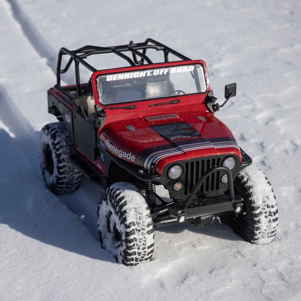 Axial 1/10 SCX10 III Jeep CJ-7 RC Crawler (Red) AXI03008V2T1