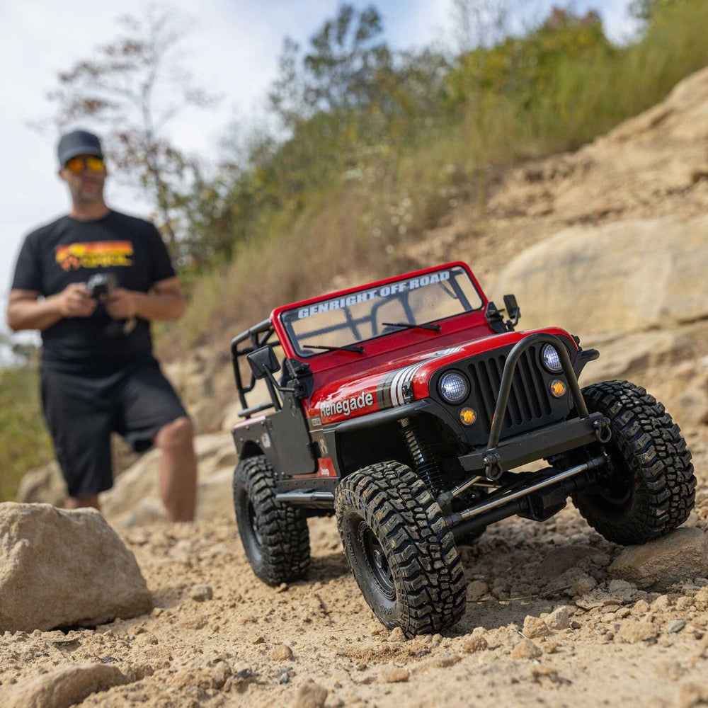Axial 1/10 SCX10 III Jeep CJ-7 RC Crawler (Red) AXI03008V2T1