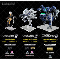 Bandai 5067156 Action Base 6 Clear Color with Mirror Sticker Set 4573102671561