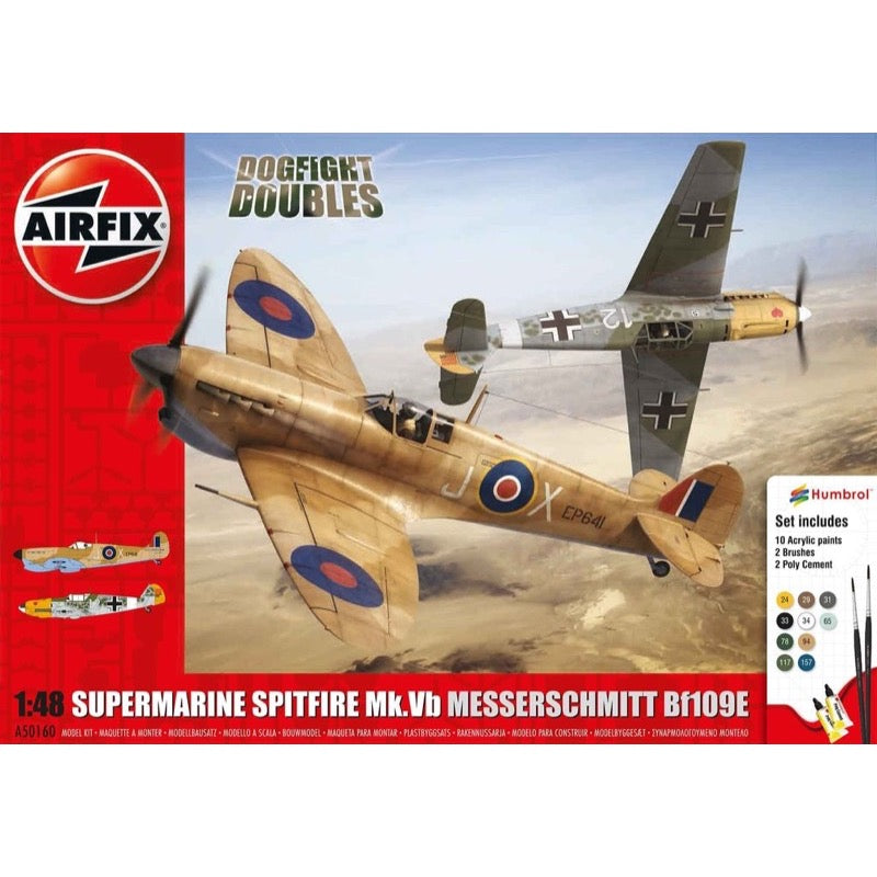 Airfix A50160 1/48 Supermarine Spitfire MKVB Messerschmitt BF109E