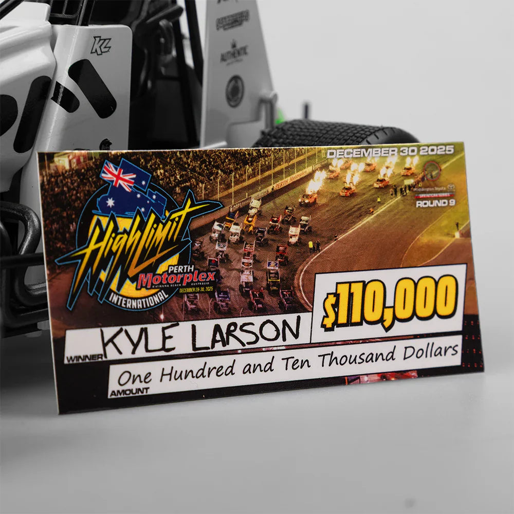 Authentic Collectables ACD18SC26A 1/18 Jason Pryde Motorsport No.1K Sprintcar 2025 High Limit International Perth Winner