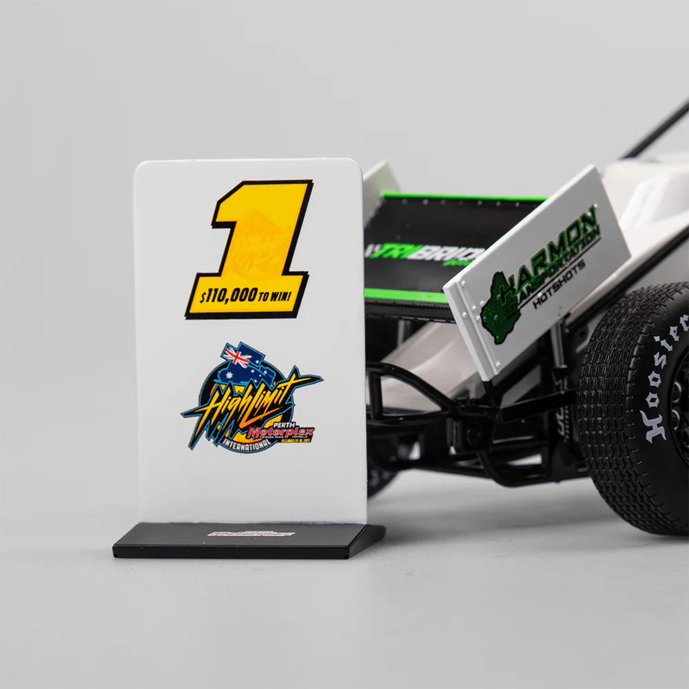 Authentic Collectables ACD18SC26A 1/18 Jason Pryde Motorsport No.1K Sprintcar 2025 High Limit International Perth Winner