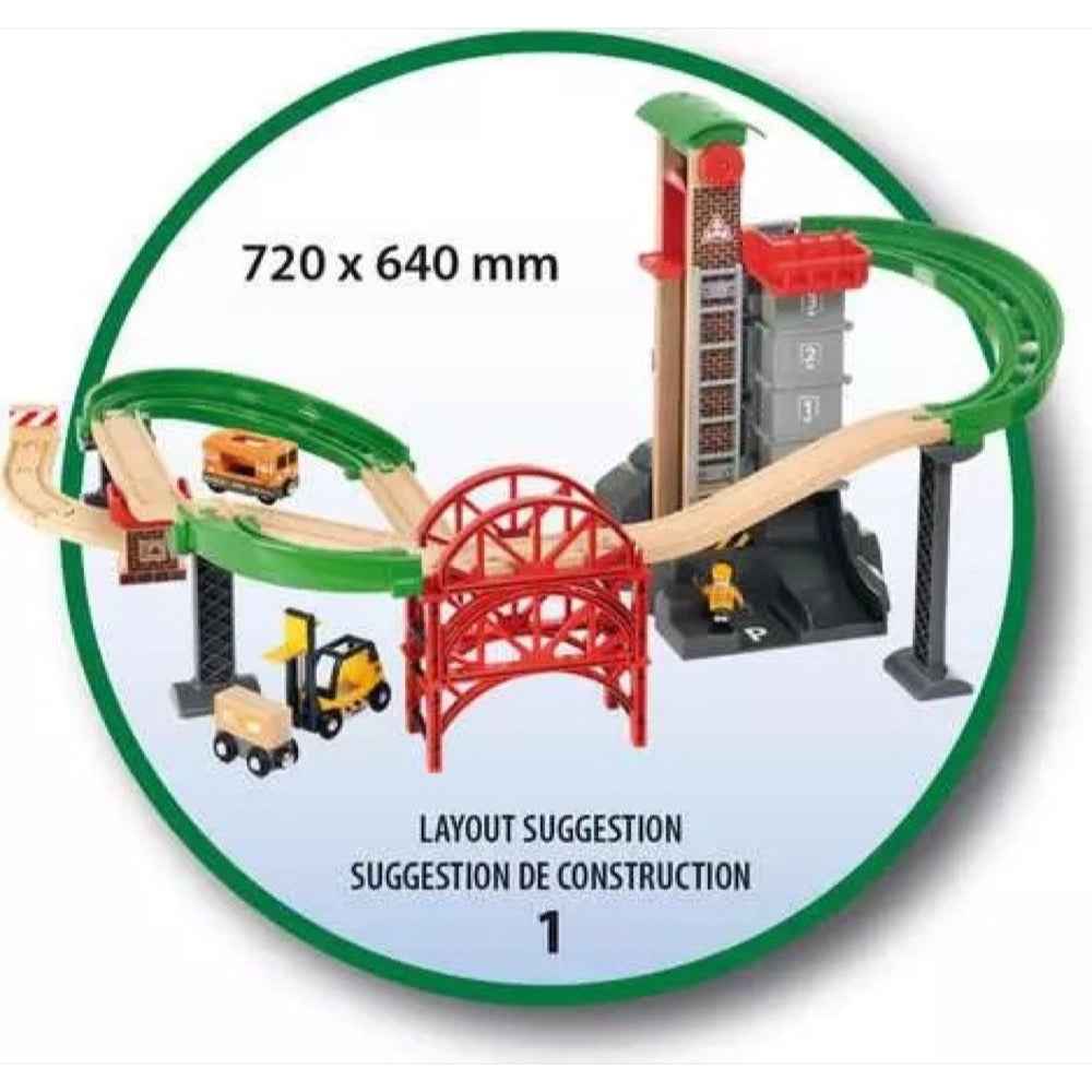 BRIO Lift and Load Warehouse Set 32 Pieces