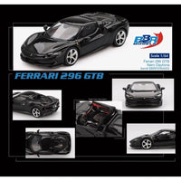 BBR 1/64 Ferrari 296 GTB Nero Daytona