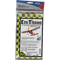 Deluxe Materials BD77 Eze Tissue Black/Yellow chequer