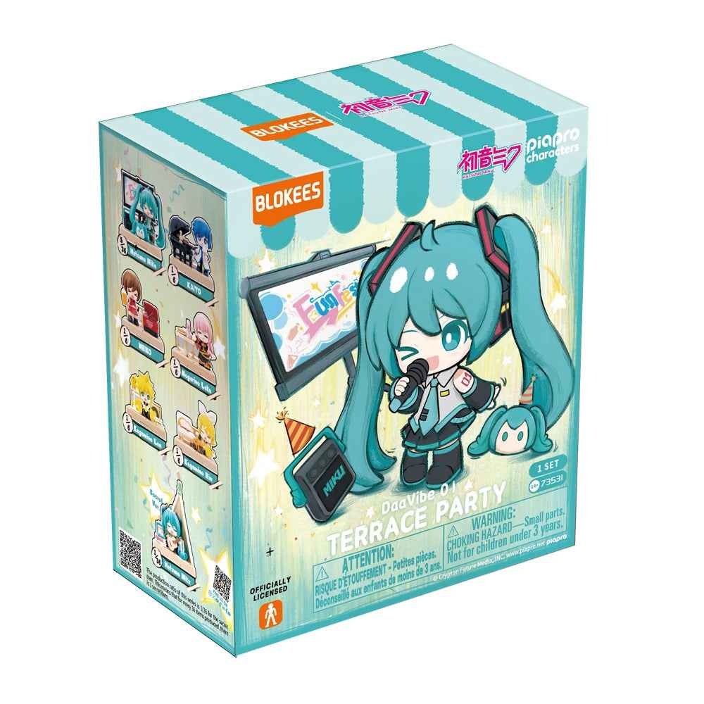 Blokees 73531 Hatsune Miku PDQ VB01-Terrace Party Blind Box (1 Randon Figure) 810181533682