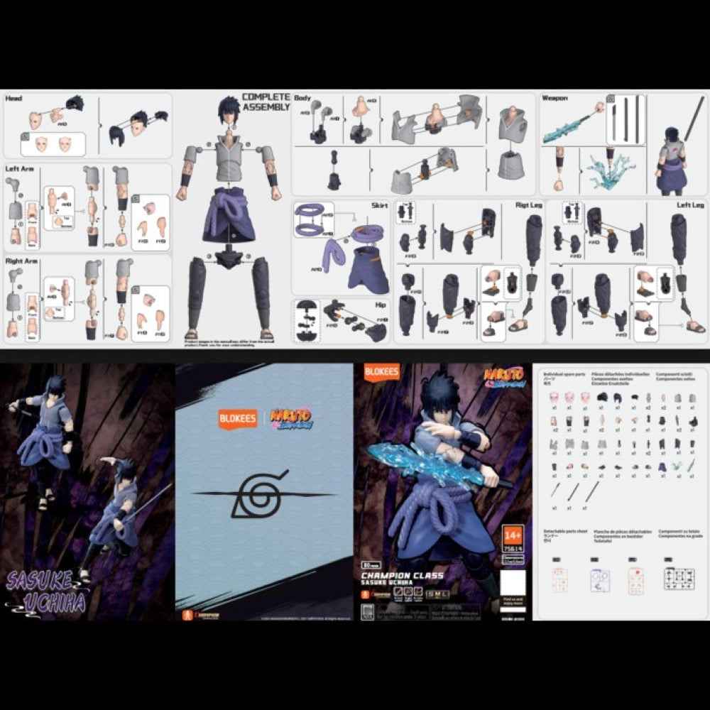 Blokees 75614 Naruto Shippuden Figures-Sasuke Uchiha 810181532562