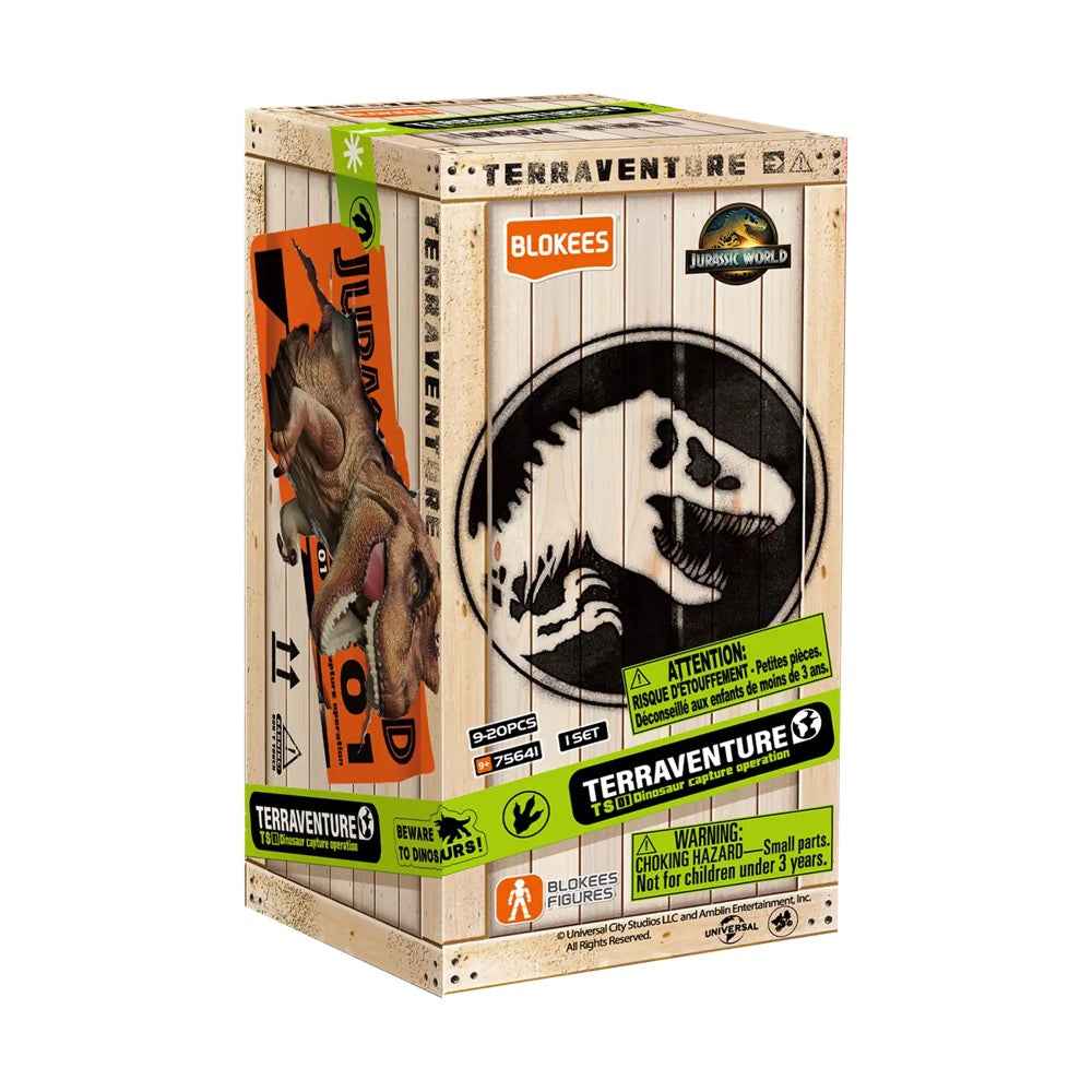 Blokees 75641 Jurassic World Terraventure TS 01 Dinosaur Capture Operation Blind Box (1 Random Figure)