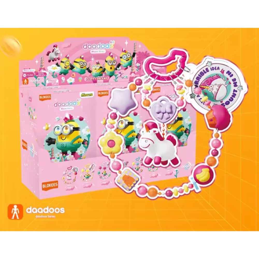 Blokees 75911 Minions Daadoos ART Series PDQ ART01-The Roller-dorable Coaster Blind Box (1 Randon Figure)