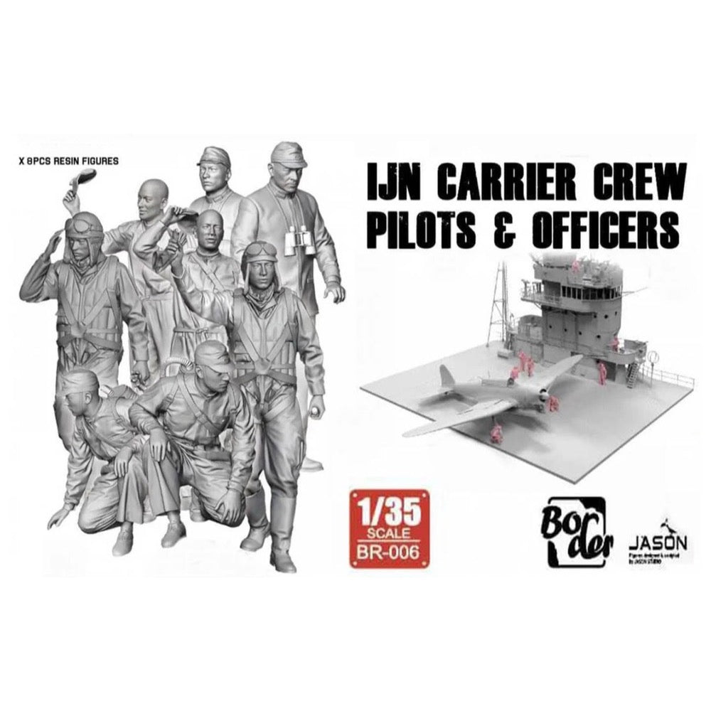 Border Model 1/35 IJN Carrier Crew Pilots & Officers