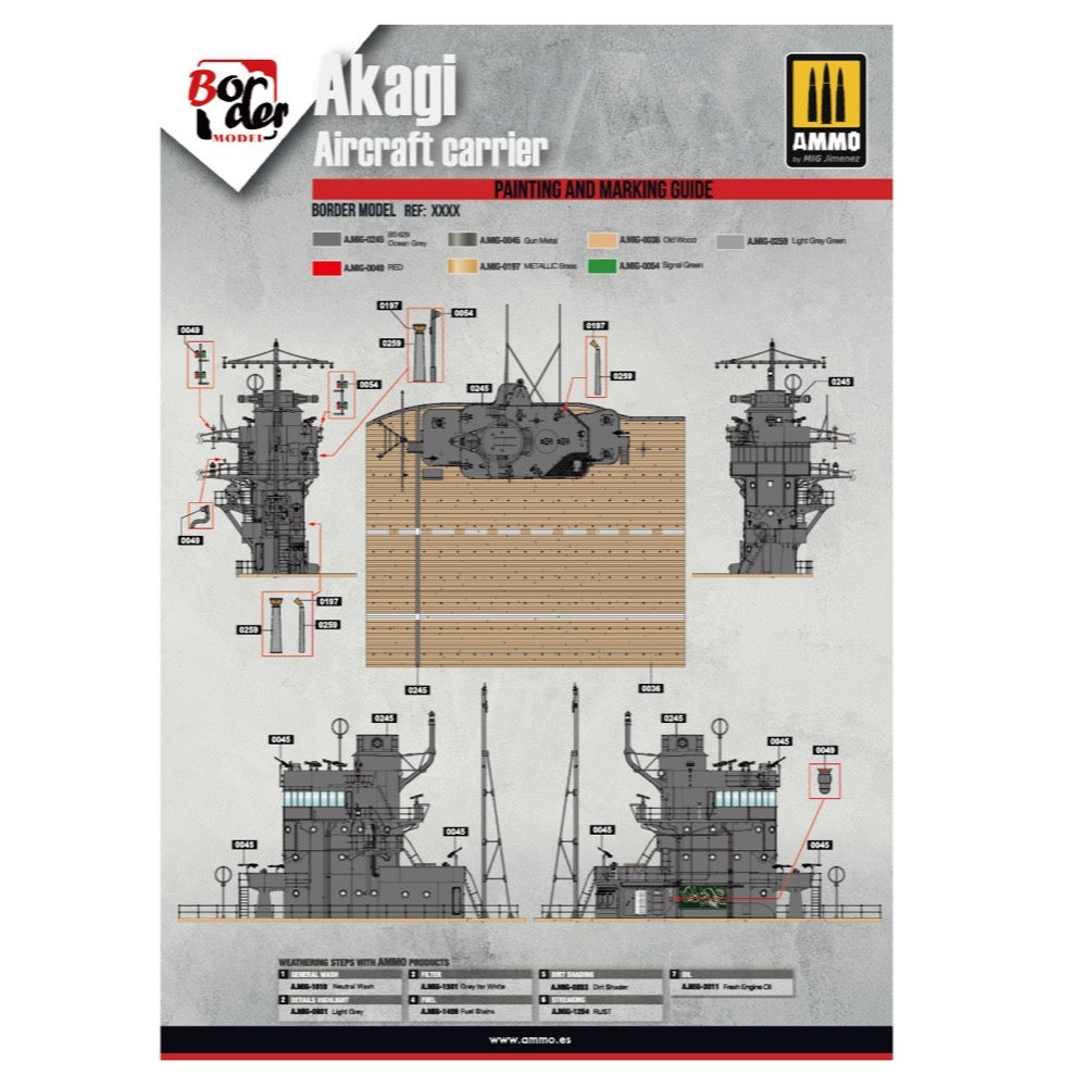 Border Model BS002 1/35 Akagi Bridge W/ Flight Deck Battle of Pearl Harbor