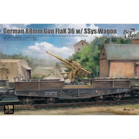 Border Model 1/35 88mm Gun Flak 36 with SSys Wagon