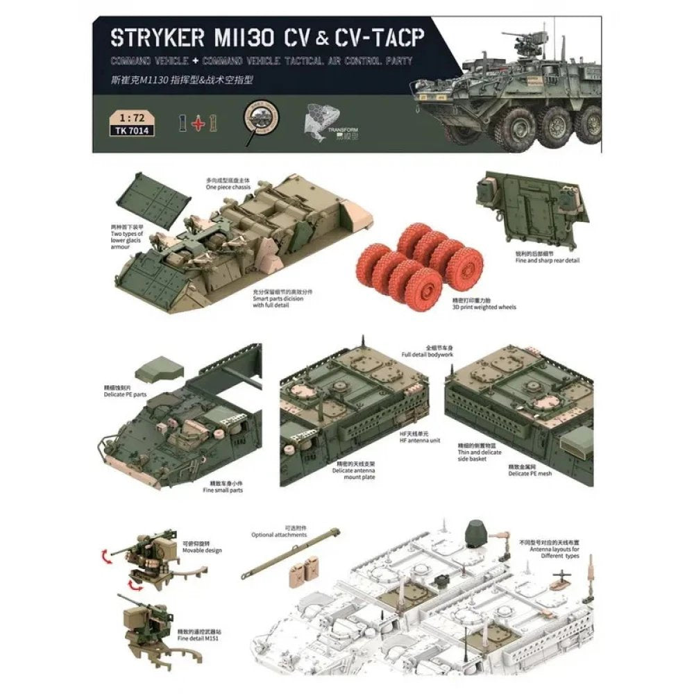 Border Model 1/72 Stryker M1130 CV & CV-TACP 1+1