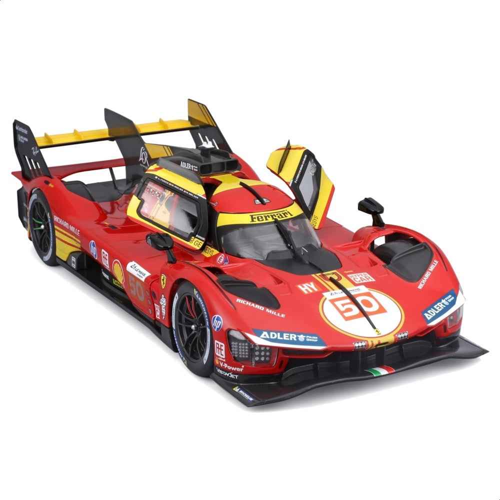 Bburago 16303 1/18 2024 Ferrari 499P Le Mans Hypercar WEC 24 hour Champion No.50