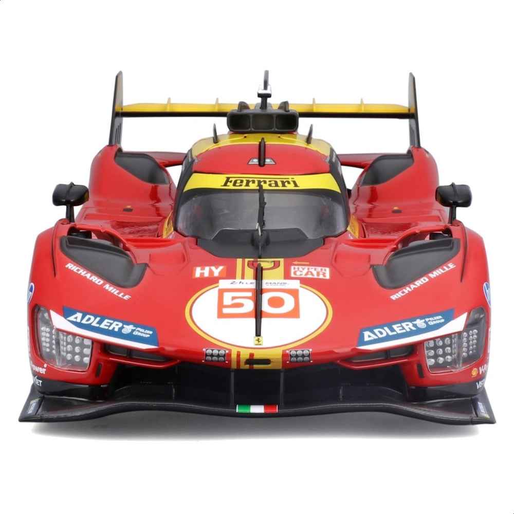 Bburago 16303 1/18 2024 Ferrari 499P Le Mans Hypercar WEC 24 hour Champion No.50