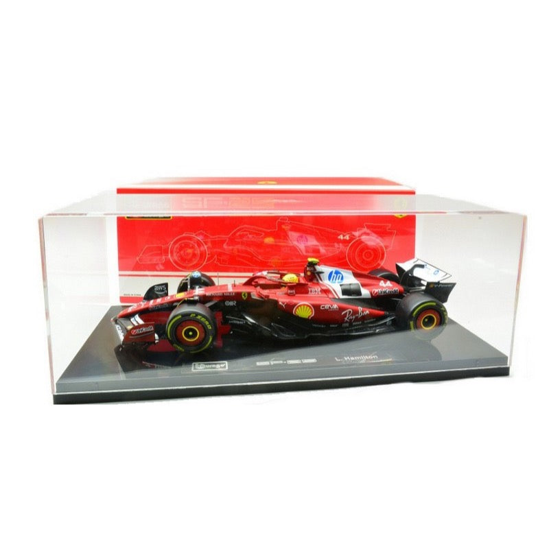 Bburago 16822H 1/18 Ferrari SF-25 No.44 Lewis Hamilton with Showcase