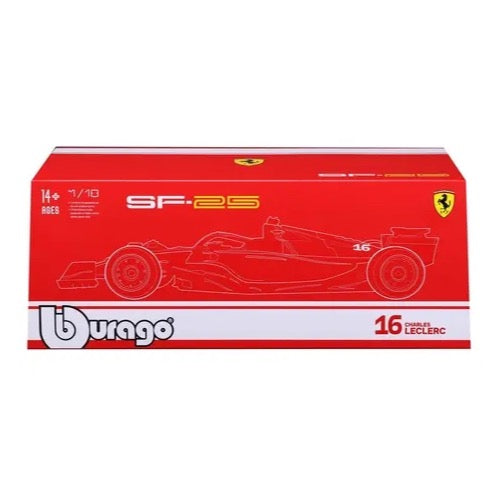 Bburago 16822L 1/18 Ferrari SF-25 No.16 Charles Leclerc with Showcase