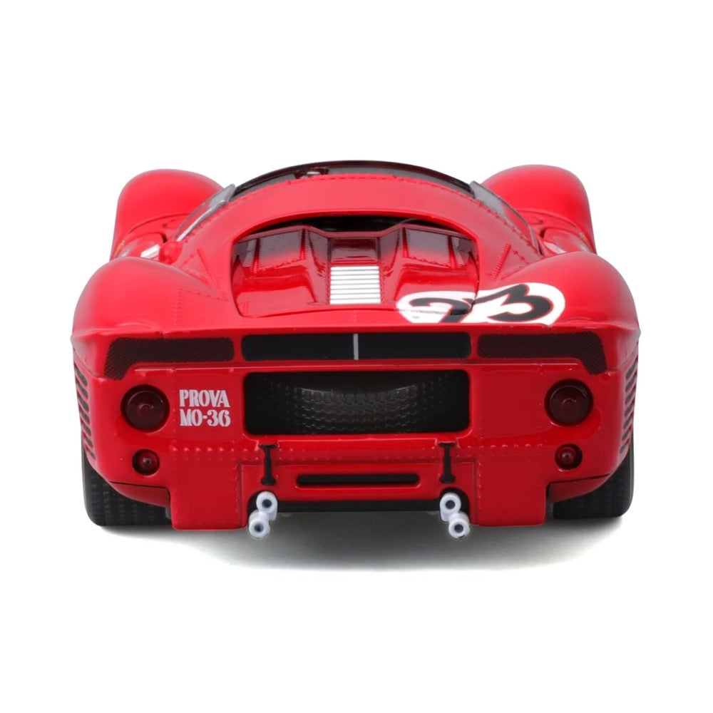 Bburago 1/24 Ferrari Racing 1967 330 P4 196 Daytona Red