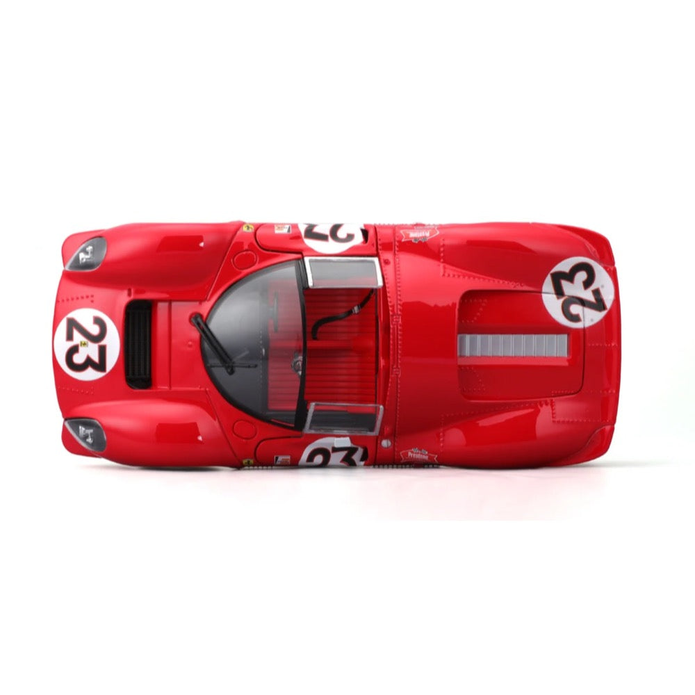 Bburago 1/24 Ferrari Racing 1967 330 P4 196 Daytona Red