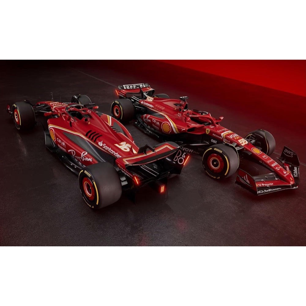 Bburago 26821L 1/24 Ferrari SF-24 2024 No.16 Charles Leclerc with Helmet and Showcase