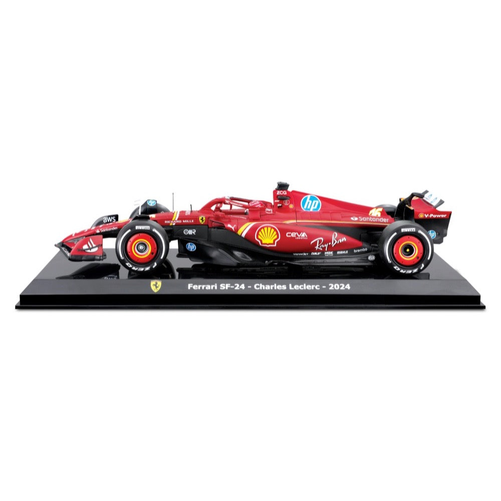 Bburago 26856 1/24 Ferrari SF-24 2024 No.16 Charles Leclerc Model Kit