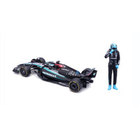 Bburago 28069R 1/24 Mercedes W15 2024 No.63 George Rusell with Figure