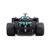 Bburago 28070A 1/24 Aston Martin AMR 25 No.14 Fernando Alonso with Helmet and Showcase