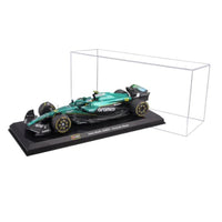 Bburago 28070A 1/24 Aston Martin AMR 25 No.14 Fernando Alonso with Helmet and Showcase