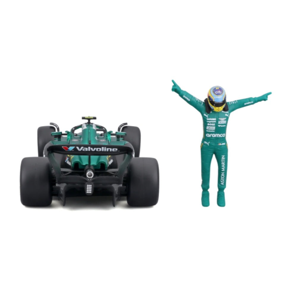 Bburago 28071A 1/24 Aston Martin AMR 25 No.14 Fernando Alonso with Figure