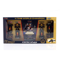 Bburago 38213 1/43 Verstappen No.1 Four World Championships 2021, 22, 23, 24 4 piece Gift Pack