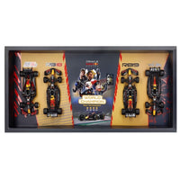 Bburago 38213 1/43 Verstappen No.1 Four World Championships 2021, 22, 23, 24 4 piece Gift Pack