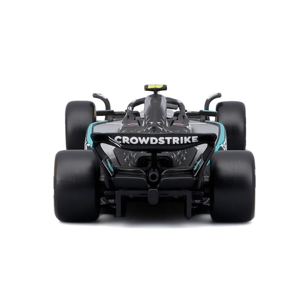 Bburago 38238A 1/43 Mercedes W16 No.12 Andrea Kimi Antonelli with Helmet and Showcase