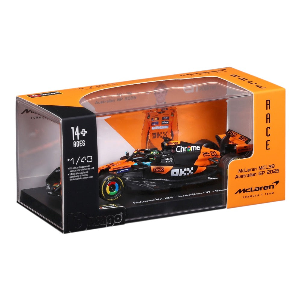Bburago 38248P 1/43 McLaren MCL 39 No.81 Oscar Piastri
