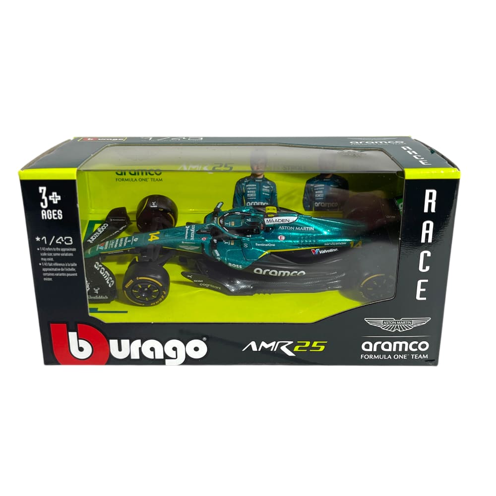 Bburago 38250A 1/43 Aston Martin AMR 25 No.14 Fernando Alonso