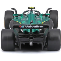 Bburago 38251A 1/43 Aston Martin AMR 25 No.14 Fernando Alonso with Helmet and Showcase