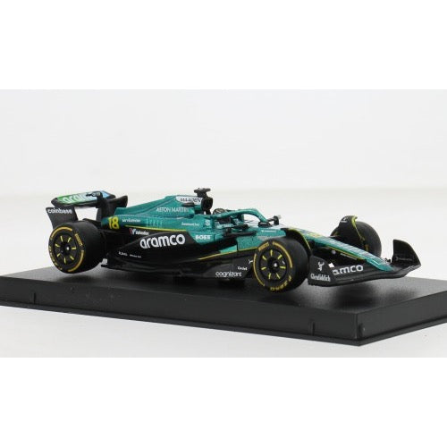 Bburago 38251S 1/43 Aston Martin AMR 25 No.18 Lance Stroll with Helmet and Showcase