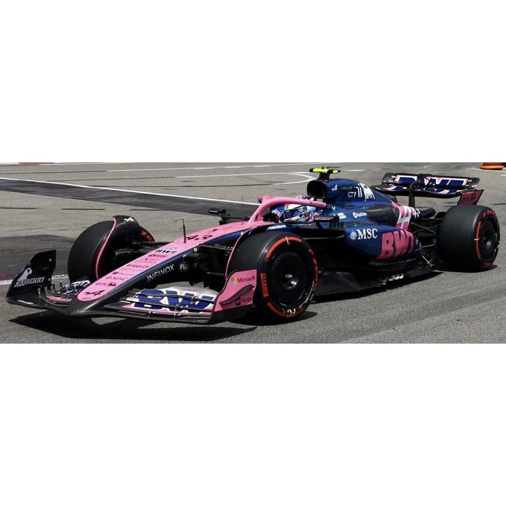 Bburago 38258C 1/43 BWT Alpine A525 No.43 Franco Colapinto with Helmet and Showcase