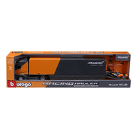 Bburago 1/43 McLaren Transporter with MCL38 F1 Car 2024